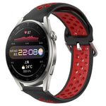22mm Perforated Breathable Sports Silicone Watch Band, For Huawei Watch 3 Pro, For Huawei GT2 Pro, For Honor Watch GS 3