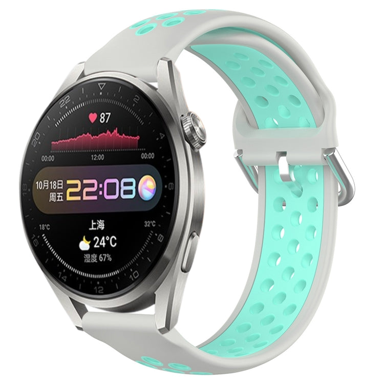 22mm Perforated Breathable Sports Silicone Watch Band, For Huawei Watch 3 Pro, For Huawei GT2 Pro, For Honor Watch GS 3