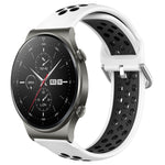 22mm Perforated Breathable Sports Silicone Watch Band, For Huawei Watch 3 Pro, For Huawei GT2 Pro, For Honor Watch GS 3