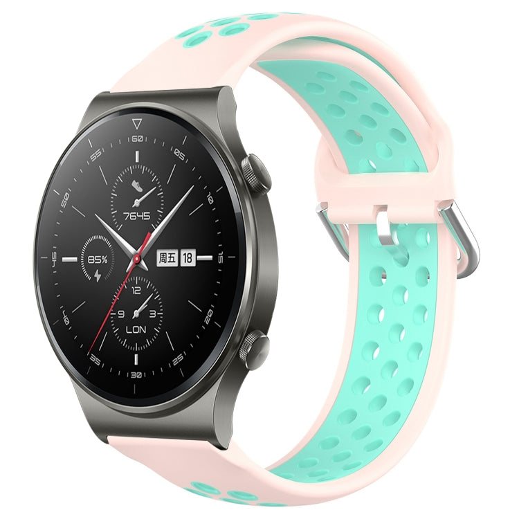 22mm Perforated Breathable Sports Silicone Watch Band, For Huawei Watch 3 Pro, For Huawei GT2 Pro, For Honor Watch GS 3