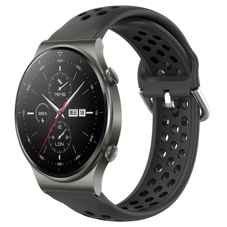 22mm Perforated Breathable Sports Silicone Watch Band, For Huawei Watch 3 Pro, For Huawei GT2 Pro, For Honor Watch GS 3