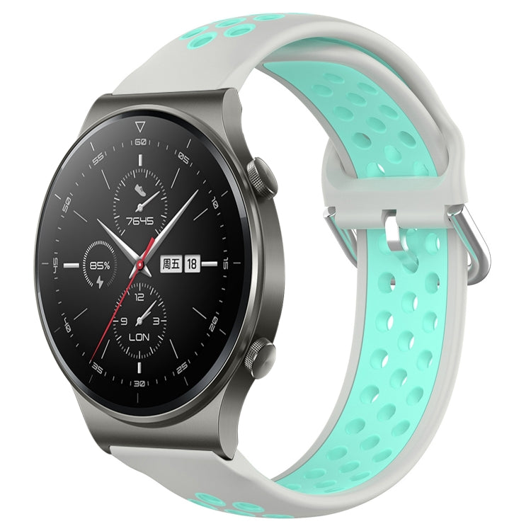 22mm Perforated Breathable Sports Silicone Watch Band, For Huawei Watch 3 Pro, For Huawei GT2 Pro, For Honor Watch GS 3