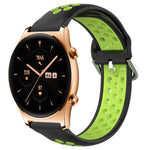 22mm Perforated Breathable Sports Silicone Watch Band, For Huawei Watch 3 Pro, For Huawei GT2 Pro, For Honor Watch GS 3