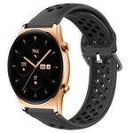 22mm Perforated Breathable Sports Silicone Watch Band, For Huawei Watch 3 Pro, For Huawei GT2 Pro, For Honor Watch GS 3
