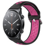 22mm Perforated Breathable Sports Silicone Watch Band, For Xiaomi Watch S2 42mm, For Xiaomi Watch S2 46mm, For Xiaomi MI Watch S1