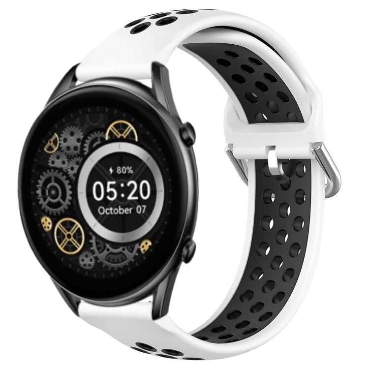 22mm Perforated Breathable Sports Silicone Watch Band, For Xiaomi MI Watch Sport, For Xiaomi Haylou RT2 LS10, For  Xiaomi Haylou RS4 LS12