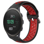 22mm Perforated Breathable Sports Silicone Watch Band, For Suunto 9 Peak Pro, For Suunto 9 Peak, For Suunto 5 Peak