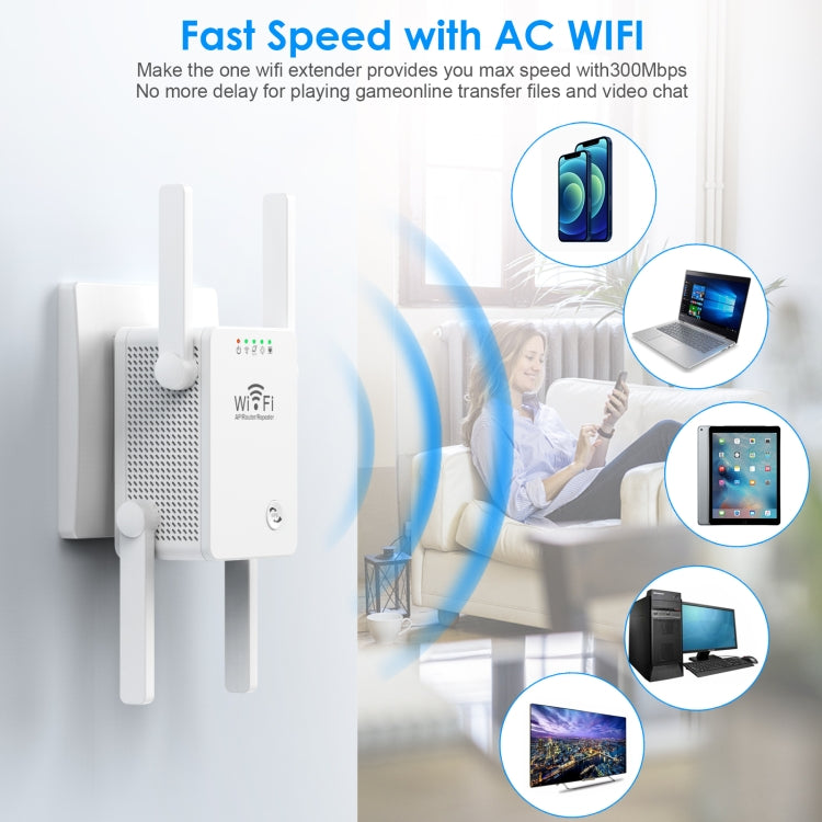 U8 300Mbps Wireless WiFi Repeater Extender Router Wi-Fi Signalverstärker WiFi Booster, US-Stecker, EU-Stecker