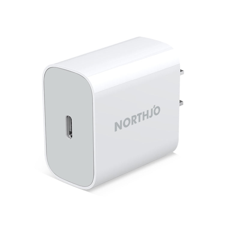NORTHJO NOPD2000 PD 20W USB-C / Type-C Ein-Port Schnellladegerät, US-Stecker, EU-Stecker