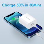 NORTHJO NOPD2000 PD 20W USB-C / Type-C Ein-Port Schnellladegerät, US-Stecker, EU-Stecker