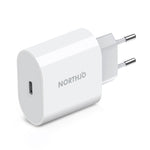 NORTHJO NOPD2000 PD 20W USB-C / Type-C Ein-Port Schnellladegerät, US-Stecker, EU-Stecker