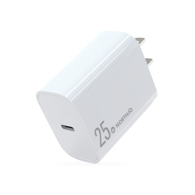 NORTHJO NOPD2501 PD 25W USB-C / Type-C Ein-Port-Schnellladegerät, US-Stecker, EU-Stecker, UK-Stecker, AU-Stecker