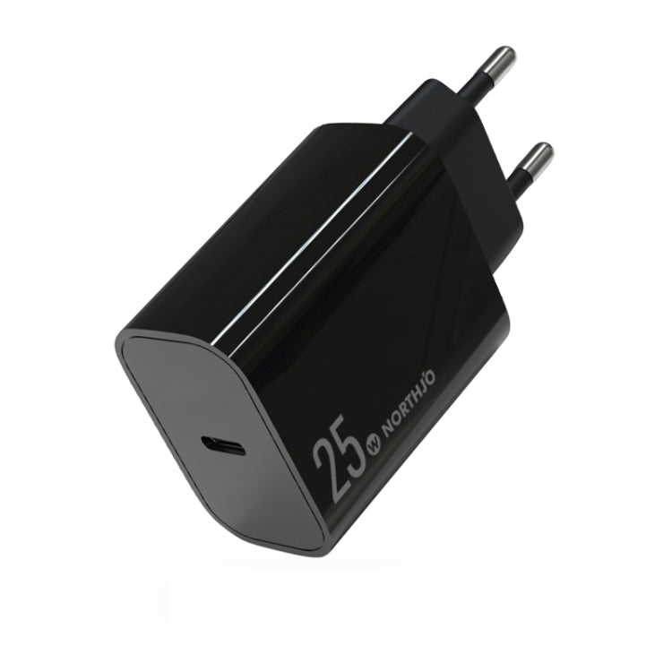 NORTHJO NOPD2501 PD 25W USB-C / Type-C Ein-Port-Schnellladegerät, US-Stecker, EU-Stecker, UK-Stecker, AU-Stecker