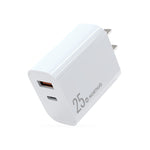 NORTHJO NOPD2502 PD 25W USB-C/Type-C + QC 3.0 USB Dual Ports Schnellladegerät, US-Stecker, EU-Stecker, UK-Stecker, AU-Stecker