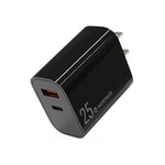 NORTHJO NOPD2502 PD 25W USB-C/Type-C + QC 3.0 USB Dual Ports Schnellladegerät, US-Stecker, EU-Stecker, UK-Stecker, AU-Stecker
