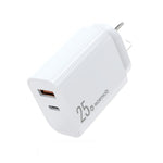 NORTHJO NOPD2502 PD 25W USB-C/Type-C + QC 3.0 USB Dual Ports Schnellladegerät, US-Stecker, EU-Stecker, UK-Stecker, AU-Stecker