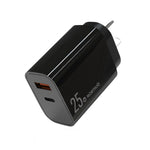 NORTHJO NOPD2502 PD 25W USB-C/Type-C + QC 3.0 USB Dual Ports Schnellladegerät, US-Stecker, EU-Stecker, UK-Stecker, AU-Stecker