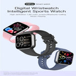 Y9 Pro Smartwatch mit 1,85 Zoll Farbbildschirm, unterstützt Herzfrequenz- und Blutdruckmessung