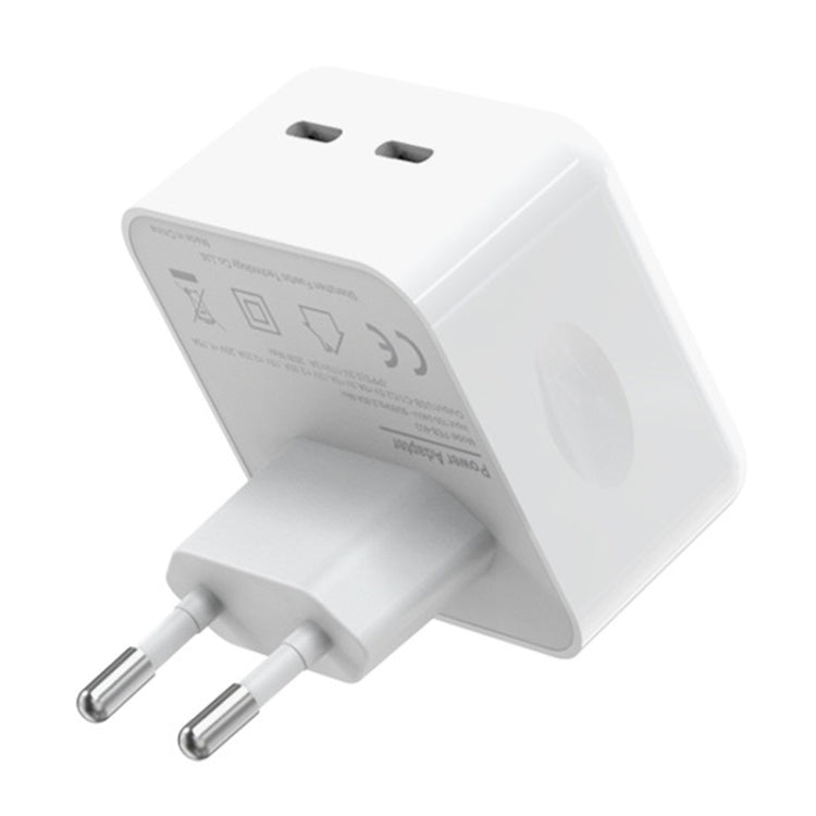 NORTHJO NOGAN3502 GaN PD PPS 35W Dual USB-C / Type-C Schnellladegerät, EU-Stecker, UK-Stecker