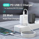 TA800 PD / PPS 25W Type-C Port Ladegerät für Samsung, EU-Stecker