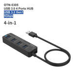 Onten 5305 4-in-1 USB3.0 4-Port HUB Dockingstation, 5305