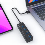 Onten 5305 4-in-1 USB3.0 4-Port HUB Dockingstation, 5305