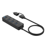 Onten UCA5306 7-in-2 USB3.0 + Typ-C 7-Port HUB Dockingstation mit OTG-Funktion, UCA5306