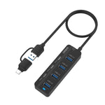 Onten UCA5306 7-in-2 USB3.0 + Typ-C 7-Port HUB Dockingstation mit OTG-Funktion, UCA5306