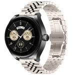 Five Bull Half Round Stainless Steel Watch Band + Strap Removal Tool, For Huawei Watch GT3 SE, For Huawei Watch Buds, For Huawei Watch3 Pro New, For Huawei Watch GT3 Pro 46mm, For Huawei Watch GT Runner, For Huawei Watch GT3 46mm