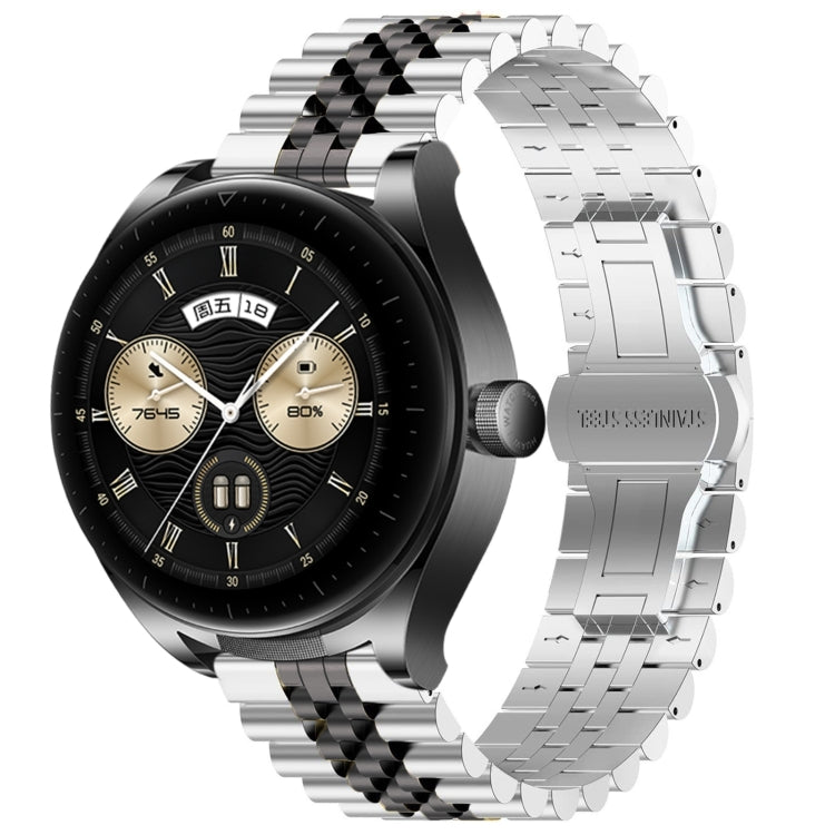 Five Bull Half Round Stainless Steel Watch Band + Strap Removal Tool, For Huawei Watch GT3 SE, For Huawei Watch Buds, For Huawei Watch3 Pro New, For Huawei Watch GT3 Pro 46mm, For Huawei Watch GT Runner, For Huawei Watch GT3 46mm