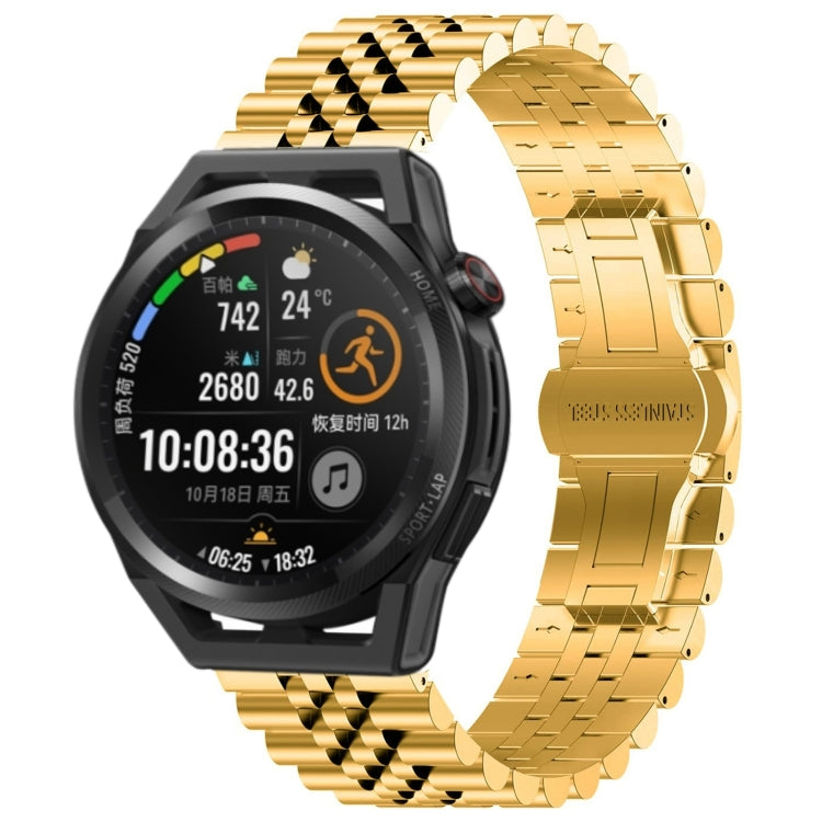 Five Bull Half Round Stainless Steel Watch Band + Strap Removal Tool, For Huawei Watch GT3 SE, For Huawei Watch Buds, For Huawei Watch3 Pro New, For Huawei Watch GT3 Pro 46mm, For Huawei Watch GT Runner, For Huawei Watch GT3 46mm