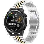 Five Bull Half Round Stainless Steel Watch Band + Strap Removal Tool, For Huawei Watch GT3 SE, For Huawei Watch Buds, For Huawei Watch3 Pro New, For Huawei Watch GT3 Pro 46mm, For Huawei Watch GT Runner, For Huawei Watch GT3 46mm