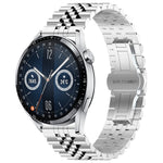 Five Bull Half Round Stainless Steel Watch Band + Strap Removal Tool, For Huawei Watch GT3 SE, For Huawei Watch Buds, For Huawei Watch3 Pro New, For Huawei Watch GT3 Pro 46mm, For Huawei Watch GT Runner, For Huawei Watch GT3 46mm