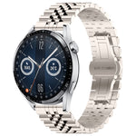 Five Bull Half Round Stainless Steel Watch Band + Strap Removal Tool, For Huawei Watch GT3 SE, For Huawei Watch Buds, For Huawei Watch3 Pro New, For Huawei Watch GT3 Pro 46mm, For Huawei Watch GT Runner, For Huawei Watch GT3 46mm