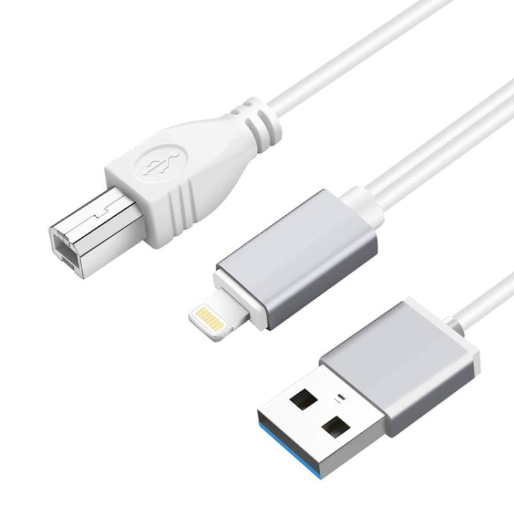 1m 8-Pin zu USB + MIDI Elektronisches Musikinstrument & OTG & Lade Multifunktionskabel Kompatibel mit iOS 10-14, MIDI + OTG