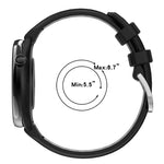 20 mm Sportliches zweifarbiges Silikonarmband mit Stahlschließe, passend für Samsung Galaxy Watch 6 (40 mm) und Samsung Galaxy Watch 6 Classic (43 mm).