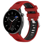 20 mm Sportliches zweifarbiges Silikonarmband mit Stahlschließe, passend für Samsung Galaxy Watch 6 (40 mm) und Samsung Galaxy Watch 6 Classic (43 mm).