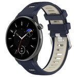 20 mm Sportliches zweifarbiges Silikonarmband mit Stahlschließe, passend für Samsung Galaxy Watch 6 (40 mm) und Samsung Galaxy Watch 6 Classic (43 mm).