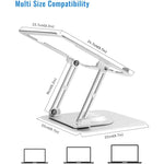 D147 klappbarer 360-Grad drehbarer Laptop-Hebebügel aus Aluminiumlegierung Notebook-Desktop-Ständer, D147