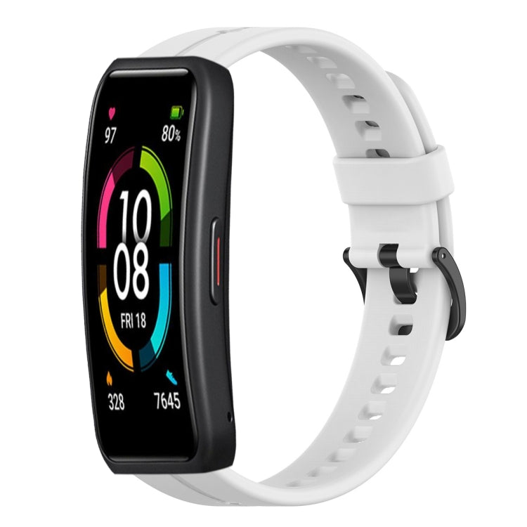 Solid Color Silicone Watch Band, For Huawei Band 7, For Huawei Band 6, For Huawei Band 3