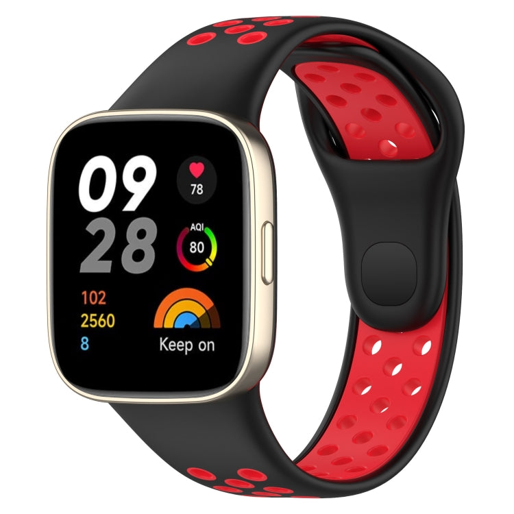 Sports Two-Color Silicone Watch Band, For Redmi Watch 3, For Redmi Watch 3 Lite