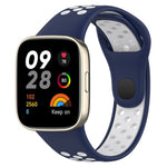 Sports Two-Color Silicone Watch Band, For Redmi Watch 3, For Redmi Watch 3 Lite