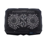 S18 Aluminium Vier-Lüfter Gaming Laptop Kühlpad Klapphalter mit Windgeschwindigkeitsanzeige, S18