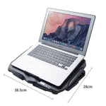 S18 Aluminium Vier-Lüfter Gaming Laptop Kühlpad Klapphalter mit Windgeschwindigkeitsanzeige, S18