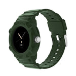 JUNSUNMAY Integriertes, verstellbares, elastisches TPU-Armband für Google Pixel Watch