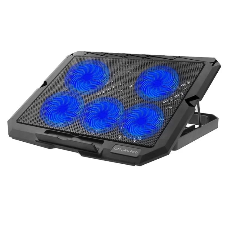 X5 Game Work Leiser 5-Lüfter 7-Stufen Höhenverstellbarer Laptop-Kühlständer, X5