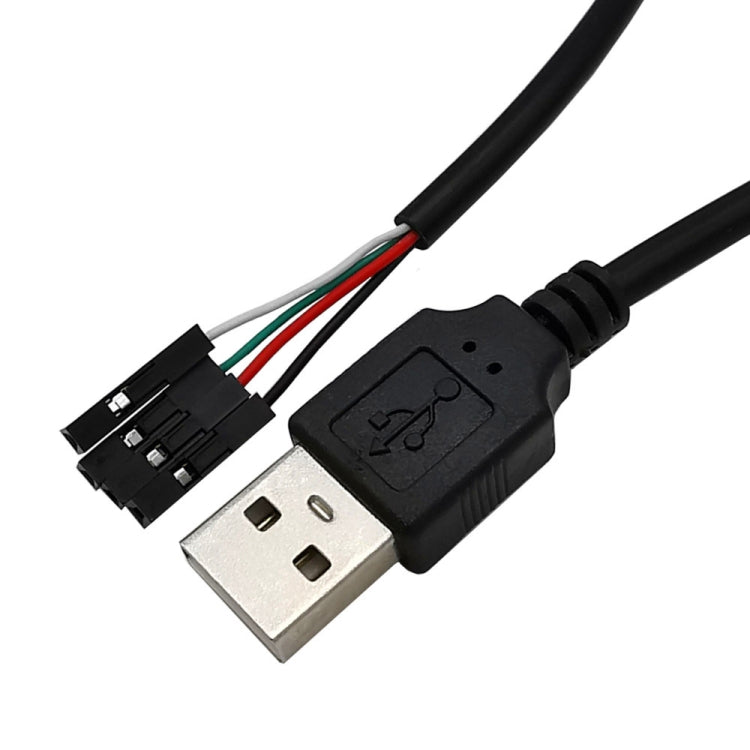 JUNSUNMAY USB 2.0 A auf Buchse 4-Pin Dupont Motherboard Header Adapter Verlängerungskabel, Länge: 0,3 m, USB Stecker, USB Buchse