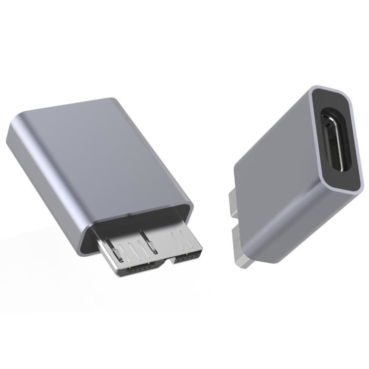 JUNSUNMAY USB-C / Typ-C Buchse auf Stecker USB 3.0 Micro B Adapter Konverter, 1 Stück, 2 Stück