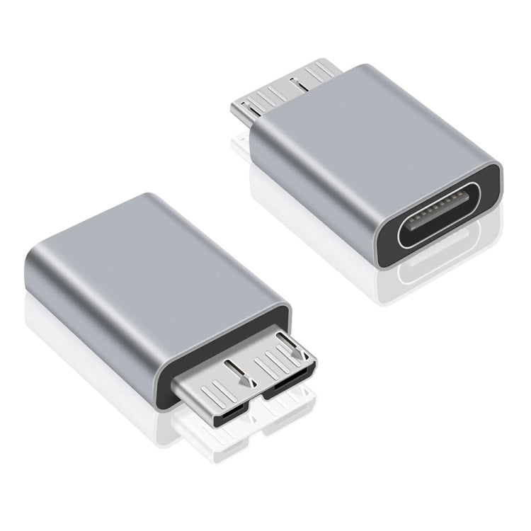 JUNSUNMAY USB-C / Typ-C Buchse auf Stecker USB 3.0 Micro B Adapter Konverter, 1 Stück, 2 Stück