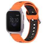 20mm Breathable Two-Color Silicone Watch Band, For Garmin Venu SQ, For Garmin VivoMove Style, For Garmin VivoMove Luxe